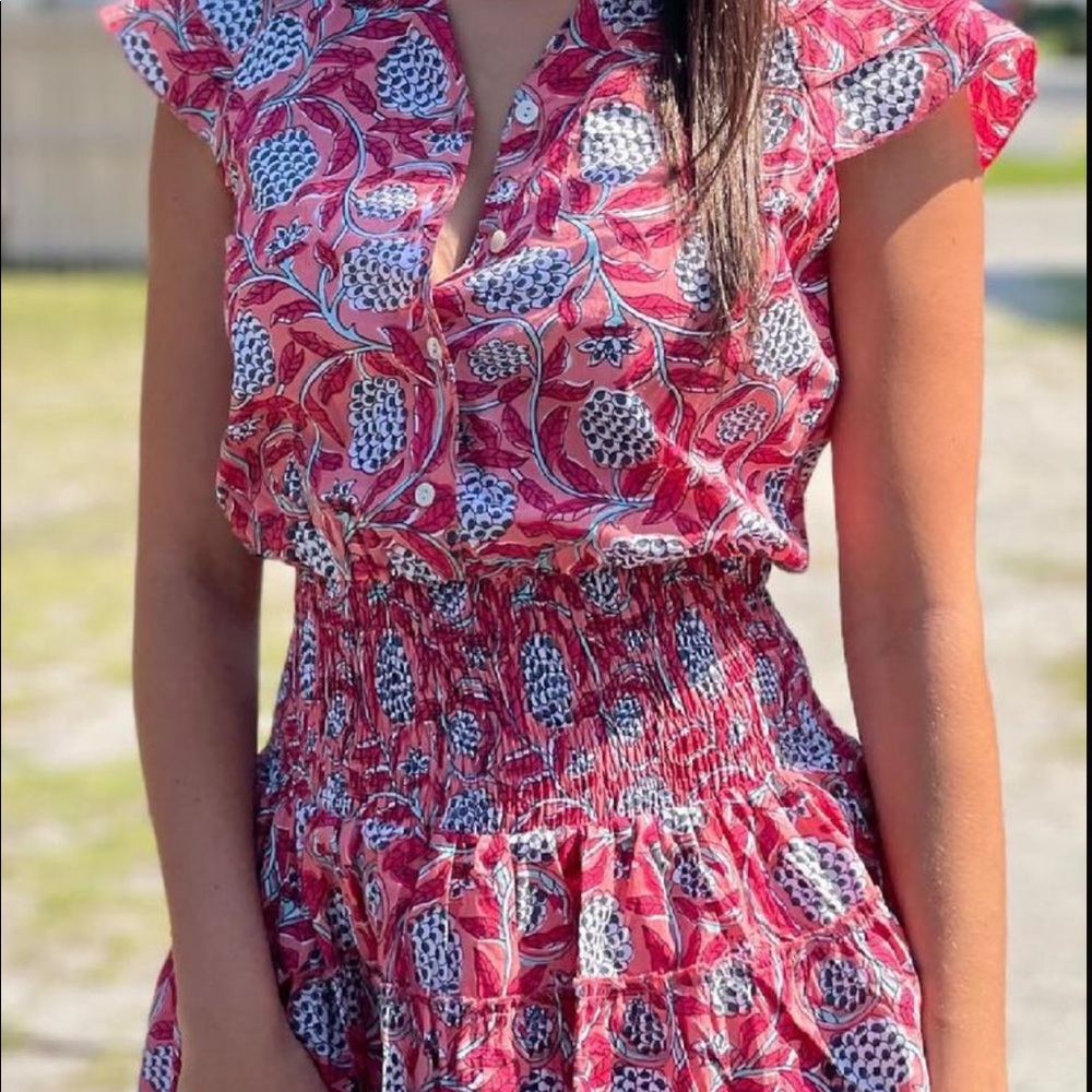 Perry Walker Block Print Jenny Dress